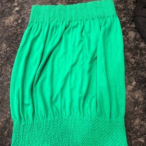 Green tube top